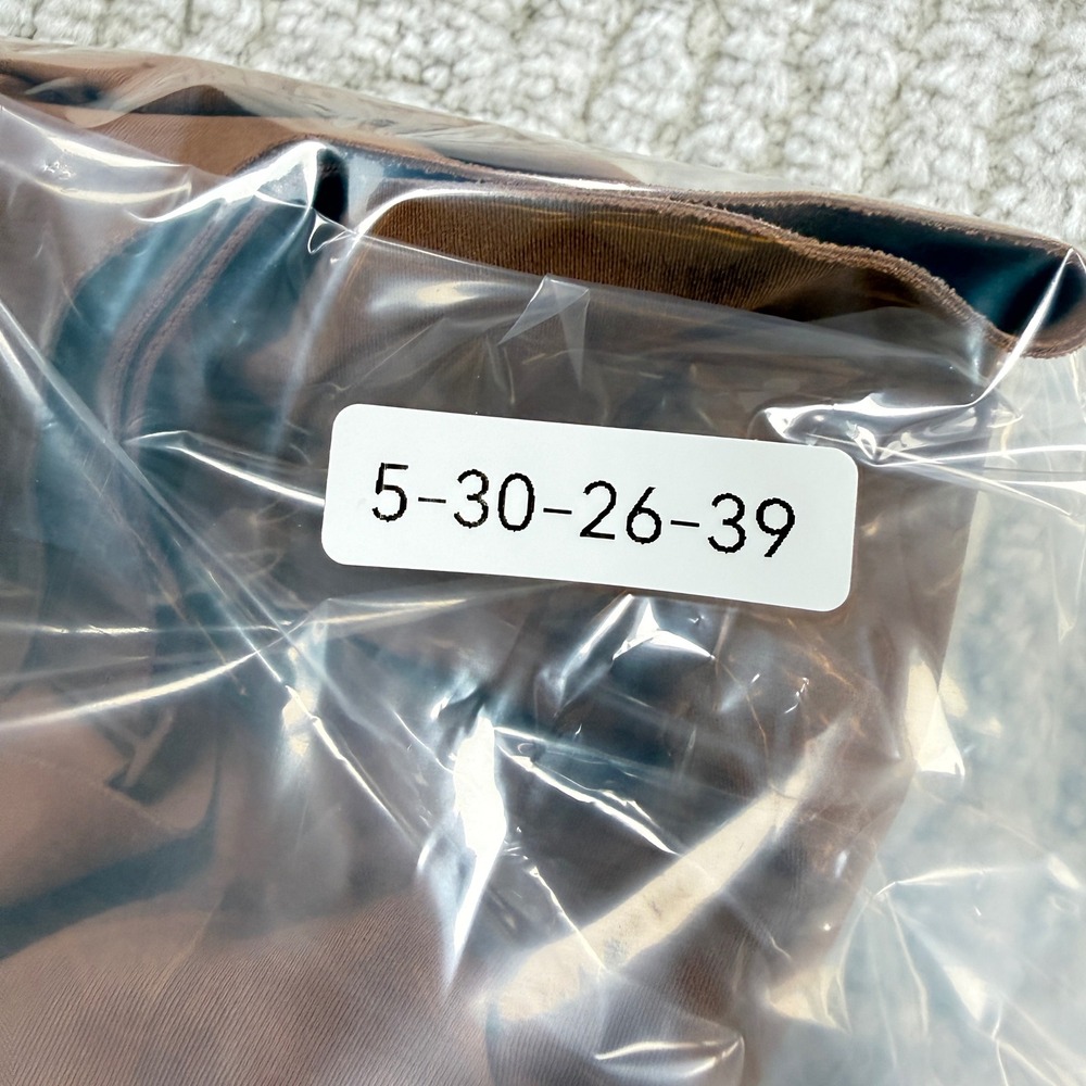 SKIMS Fits Everybody Scoop Neck Bra Womens L-DD Brown Seamless Stretch Comfort - Picture 9 of 10